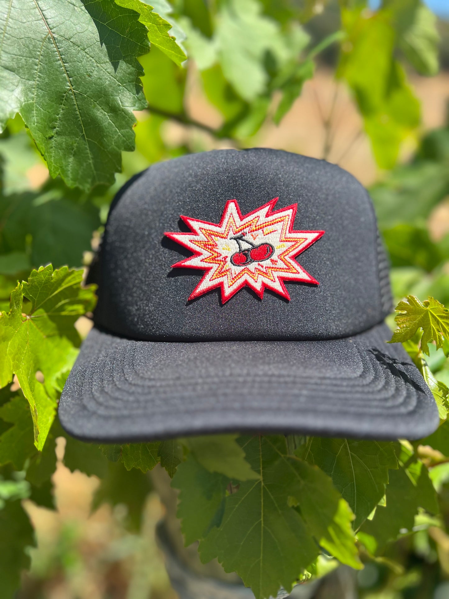 Cherry Bomb Trucker Hat | Black | Melvin Roy