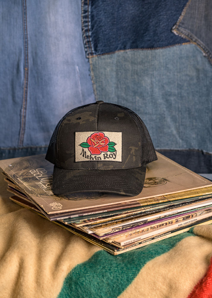 MR Rose Camo Retro Trucker