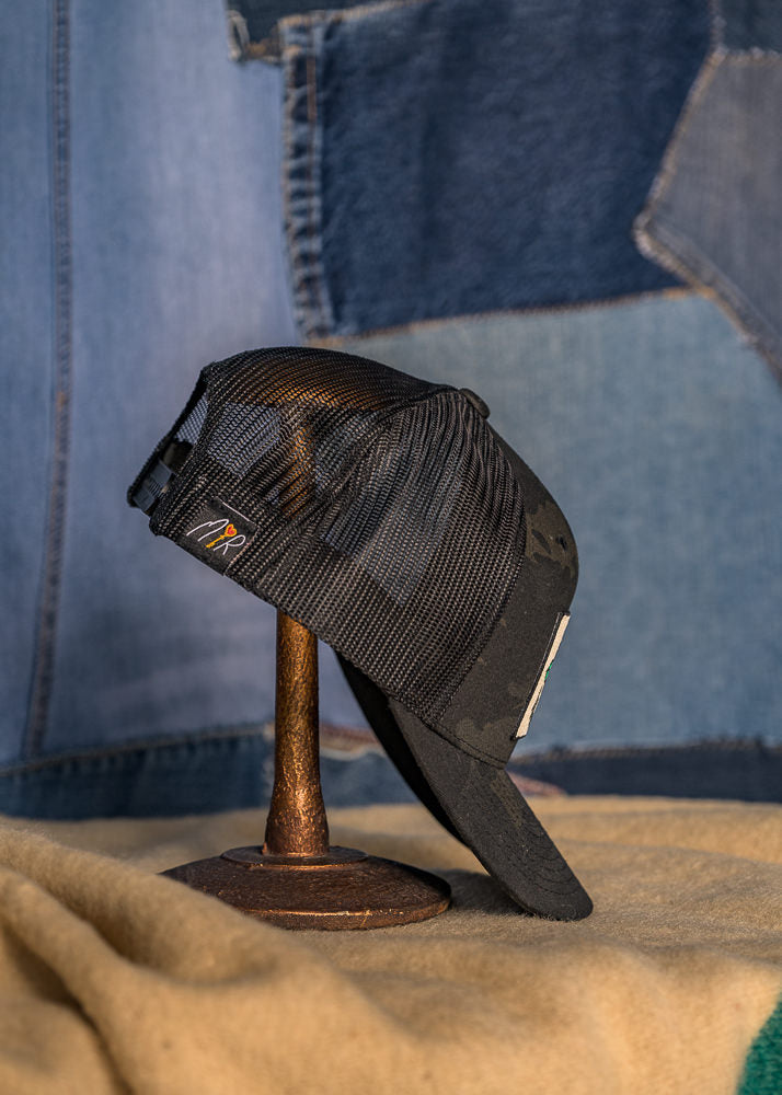 MR Rose Camo Retro Trucker